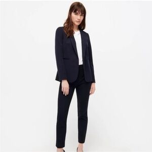 J. CREW Parke Blazer In Bi-Stretch Cotton Navy Blazer 00